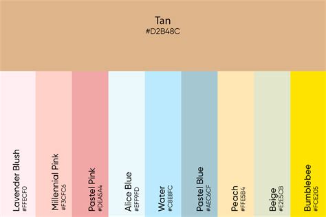 colors that compliment tan
